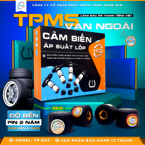 Cảm biến áp suất lốp HTD Van Ngoài TPMS TP-D22